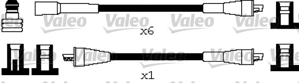 346662 VALEO Комплект проводов зажигания (фото 1)