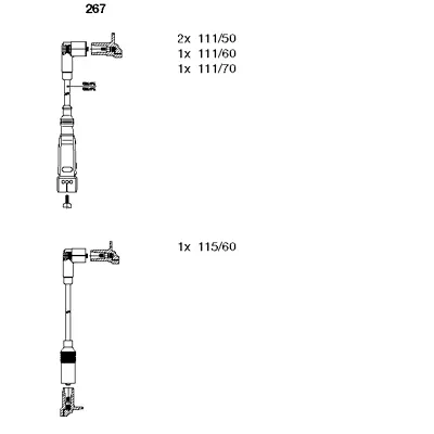 267 BREMI Комплект проводов зажигания (фото 1)