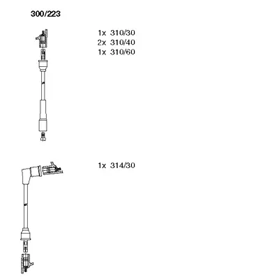 300/223 BREMI Комплект проводов зажигания (фото 1)