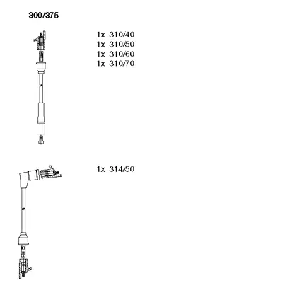 300/375 BREMI Комплект проводов зажигания (фото 1)