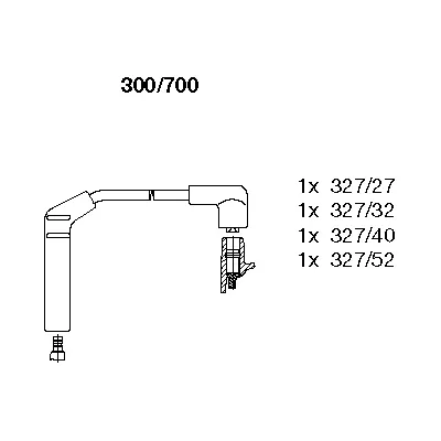 300/700 BREMI Комплект проводов зажигания (фото 1)