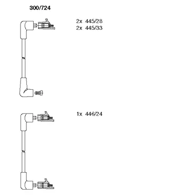 300/724 BREMI Комплект проводов зажигания (фото 1)