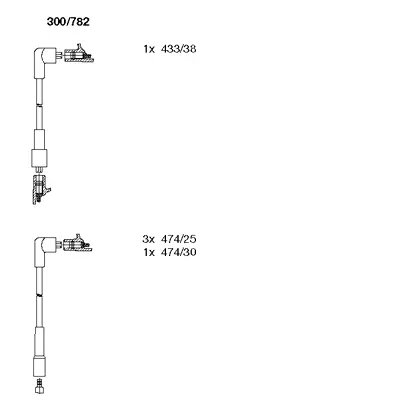300/782 BREMI Комплект проводов зажигания (фото 1)