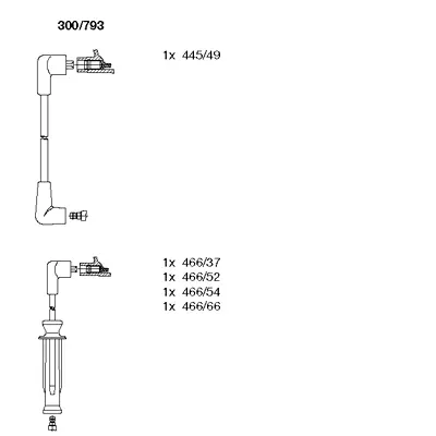 300/793 BREMI Комплект проводов зажигания (фото 1)