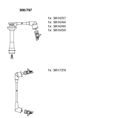 300/797 BREMI Комплект проводов зажигания (фото 1)