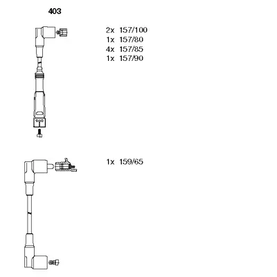 403 BREMI Комплект проводов зажигания (фото 1)