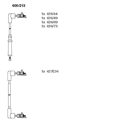 600/213 BREMI Комплект проводов зажигания (фото 1)