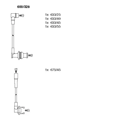 600/328 BREMI Комплект проводов зажигания (фото 1)