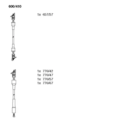 600/410 BREMI Комплект проводов зажигания (фото 1)