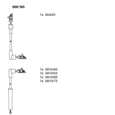 800/185 BREMI Комплект проводов зажигания (фото 1)