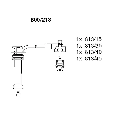 800/213 BREMI Комплект проводов зажигания (фото 1)