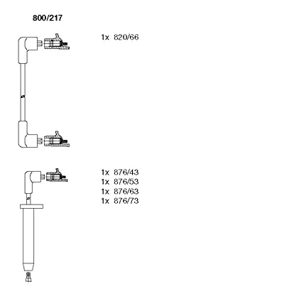 800/217 BREMI Комплект проводов зажигания (фото 1)