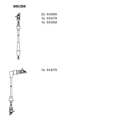 800/256 BREMI Комплект проводов зажигания (фото 1)
