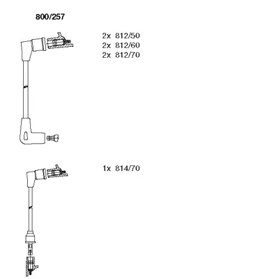 800/257 BREMI Комплект проводов зажигания (фото 1)