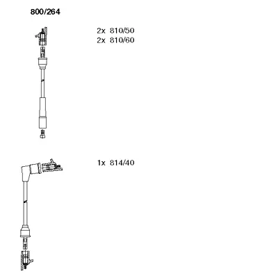 800/264 BREMI Комплект проводов зажигания (фото 1)