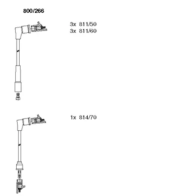 800/266 BREMI Комплект проводов зажигания (фото 1)