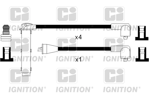 XC101 QUINTON HAZELL Комплект проводов зажигания (фото 1)