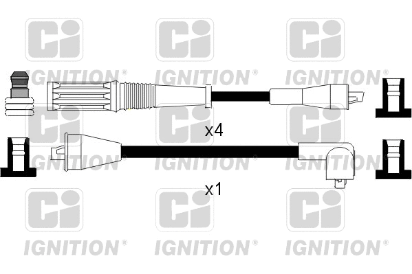 XC1012 QUINTON HAZELL Комплект проводов зажигания (фото 1)