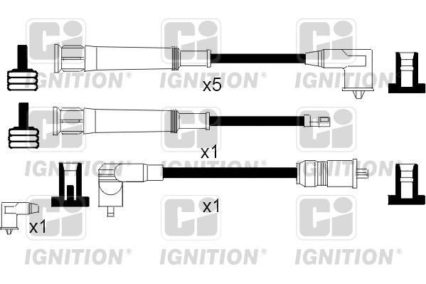 XC1017 QUINTON HAZELL Комплект проводов зажигания (фото 1)