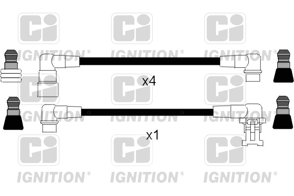 XC1036 QUINTON HAZELL Комплект проводов зажигания (фото 1)