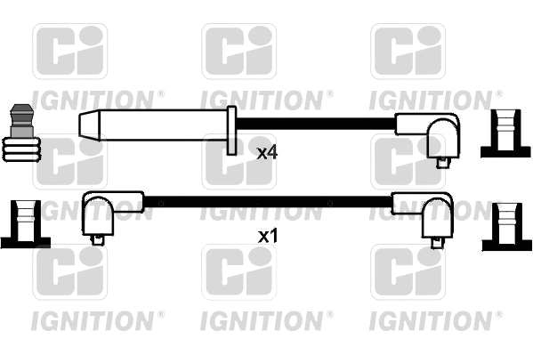 XC104 QUINTON HAZELL Комплект проводов зажигания (фото 1)