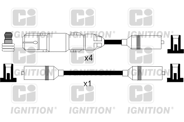 XC1043 QUINTON HAZELL Комплект проводов зажигания (фото 1)