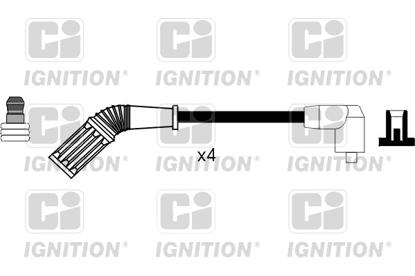 XC1055 QUINTON HAZELL Комплект проводов зажигания (фото 1)