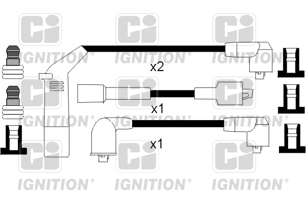 XC1059 QUINTON HAZELL Комплект проводов зажигания (фото 1)