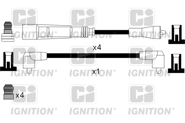 XC1063 QUINTON HAZELL Комплект проводов зажигания (фото 1)