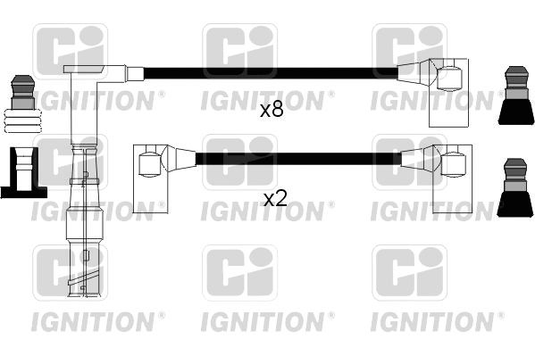 XC1078 QUINTON HAZELL Комплект проводов зажигания (фото 1)