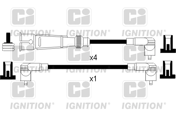 XC1095 QUINTON HAZELL Комплект проводов зажигания (фото 1)
