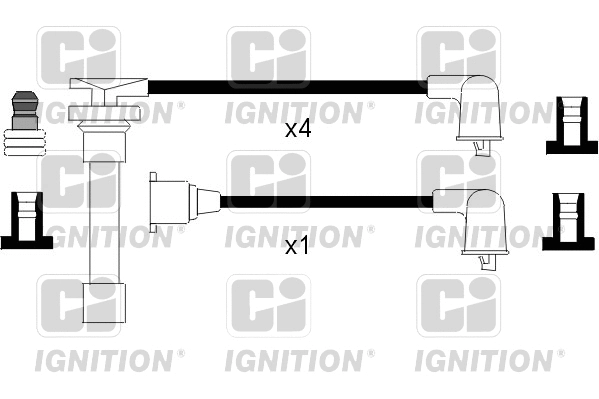 XC1109 QUINTON HAZELL Комплект проводов зажигания (фото 1)
