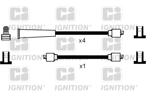 XC1117 QUINTON HAZELL Комплект проводов зажигания (фото 1)