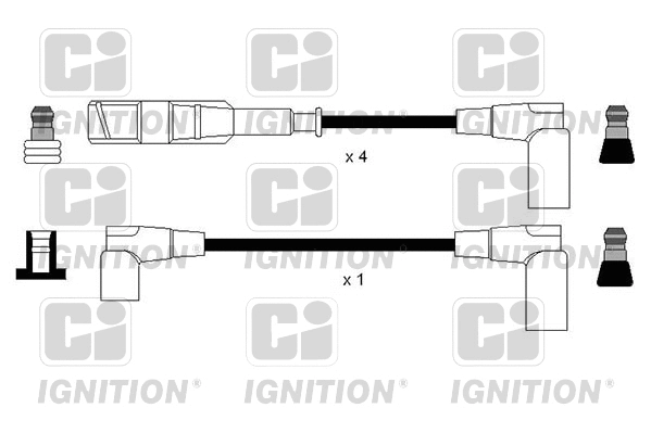 XC1134 QUINTON HAZELL Комплект проводов зажигания (фото 1)