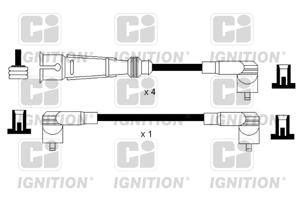 XC1151 QUINTON HAZELL Комплект проводов зажигания (фото 1)
