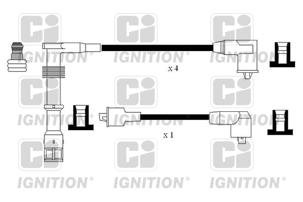 XC1175 QUINTON HAZELL Комплект проводов зажигания (фото 1)
