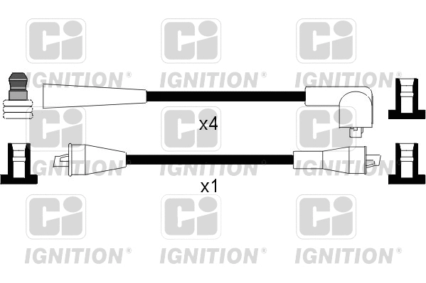 XC209 QUINTON HAZELL Комплект проводов зажигания (фото 1)
