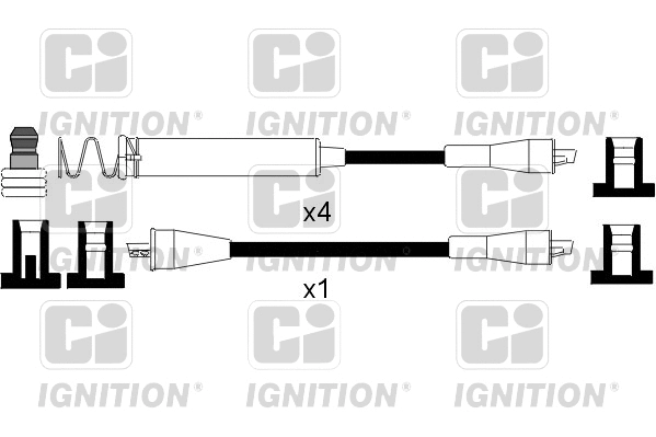 XC229 QUINTON HAZELL Комплект проводов зажигания (фото 1)