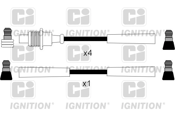 XC254 QUINTON HAZELL Комплект проводов зажигания (фото 1)