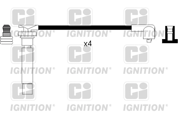 XC345 QUINTON HAZELL Комплект проводов зажигания (фото 1)