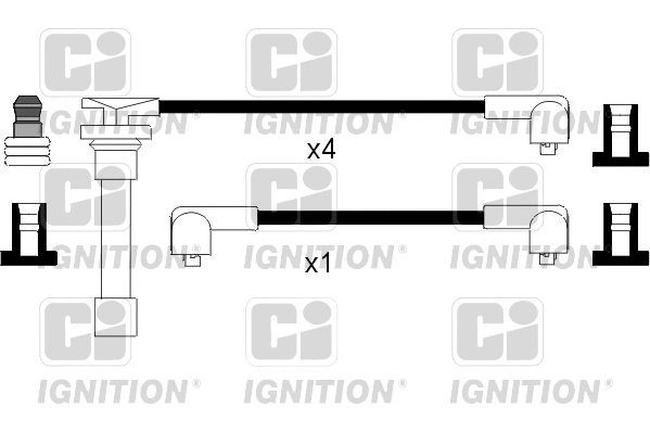 XC357 QUINTON HAZELL Комплект проводов зажигания (фото 1)
