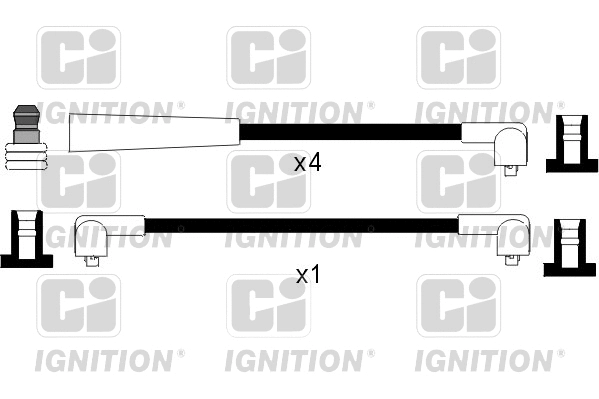 XC415 QUINTON HAZELL Комплект проводов зажигания (фото 1)