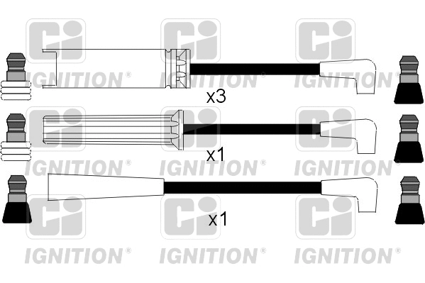 XC417 QUINTON HAZELL Комплект проводов зажигания (фото 1)