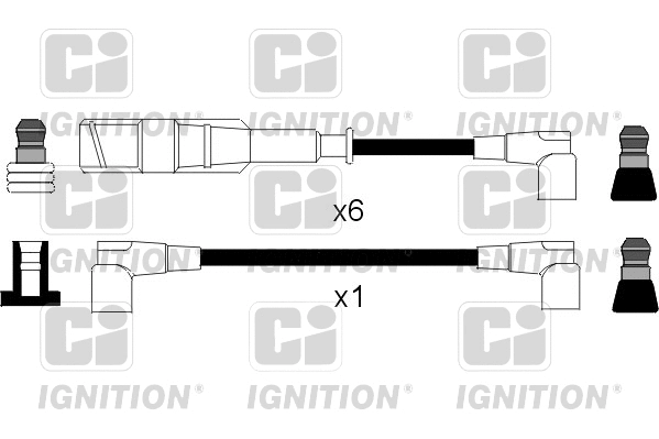 XC462 QUINTON HAZELL Комплект проводов зажигания (фото 1)