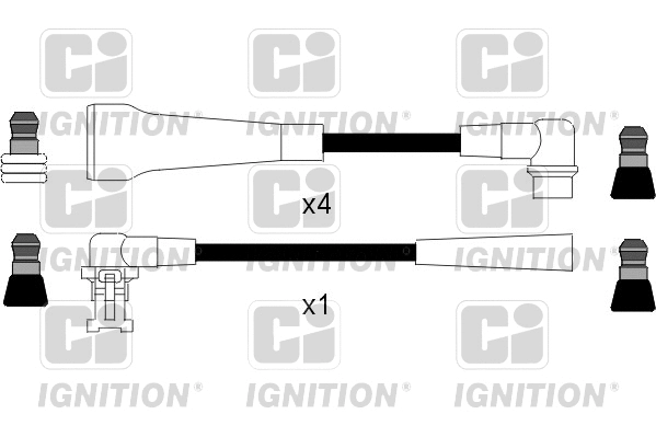 XC482 QUINTON HAZELL Комплект проводов зажигания (фото 1)