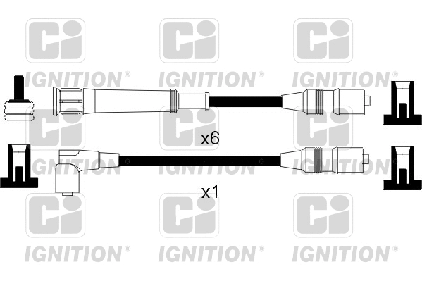 XC496 QUINTON HAZELL Комплект проводов зажигания (фото 1)