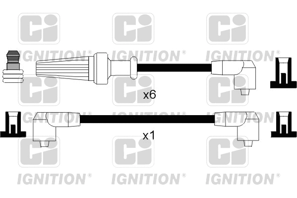 XC576 QUINTON HAZELL Комплект проводов зажигания (фото 1)