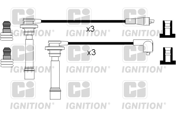 XC682 QUINTON HAZELL Комплект проводов зажигания (фото 1)