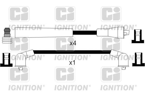 XC770 QUINTON HAZELL Комплект проводов зажигания (фото 1)