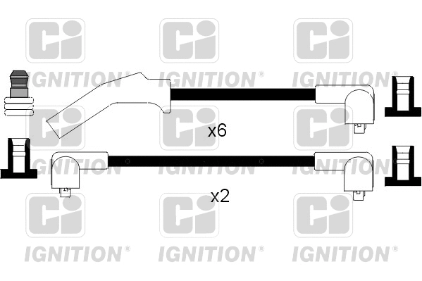 XC787 QUINTON HAZELL Комплект проводов зажигания (фото 1)